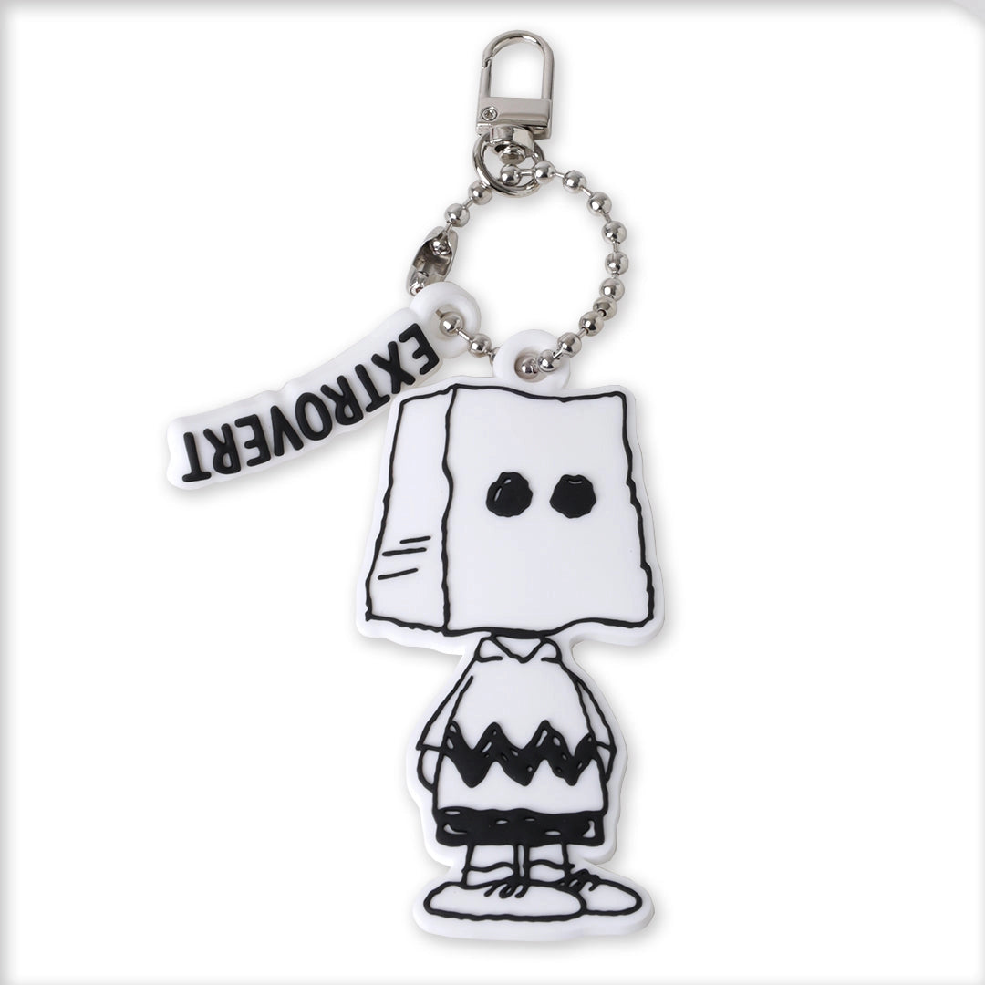 PEANUTS CHARLIE BROWN EXTROVERT BAG CHARM