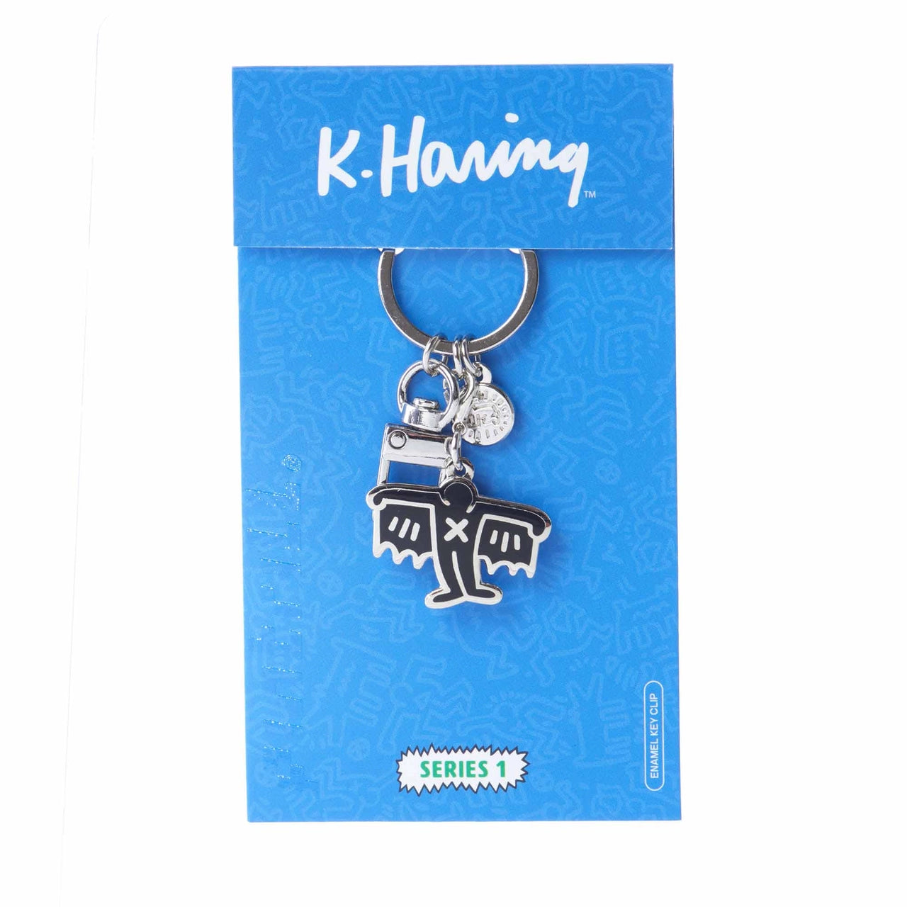 KEITH HARING BAT DEMON KEYCHAIN