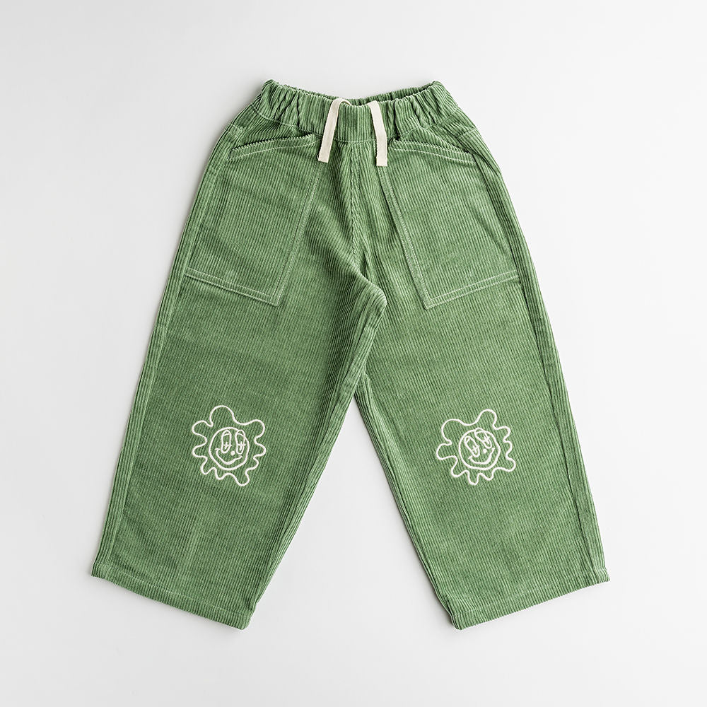 GARDENER WIDE LEG TROUSERS | GREEN BAY