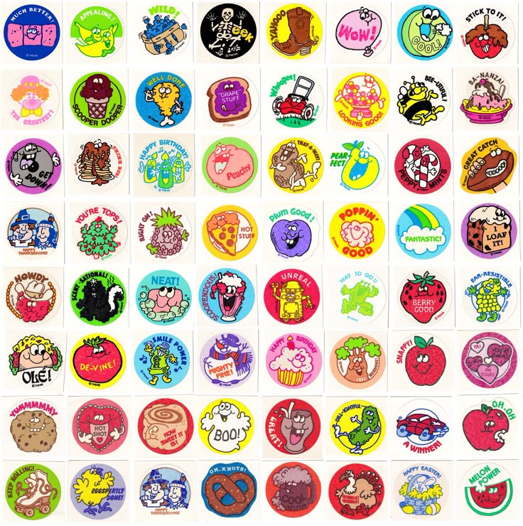 RETRO SCRATCH 'N SNIFF STINKY STICKERS