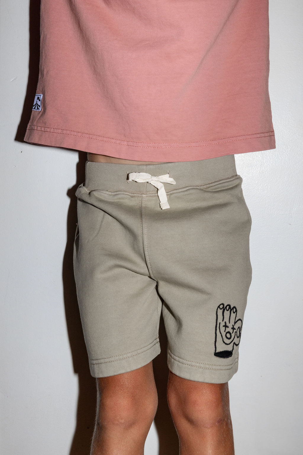 A OK SWEAT SHORT | CROCKERY