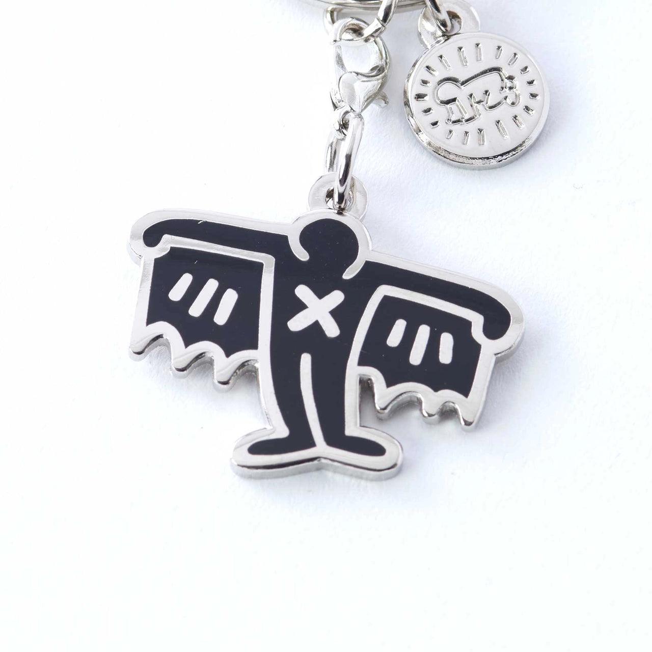 KEITH HARING BAT DEMON KEYCHAIN