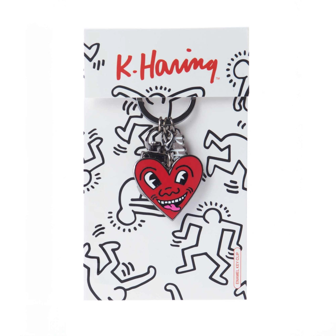 KEITH HARING HEART KEYCHAIN