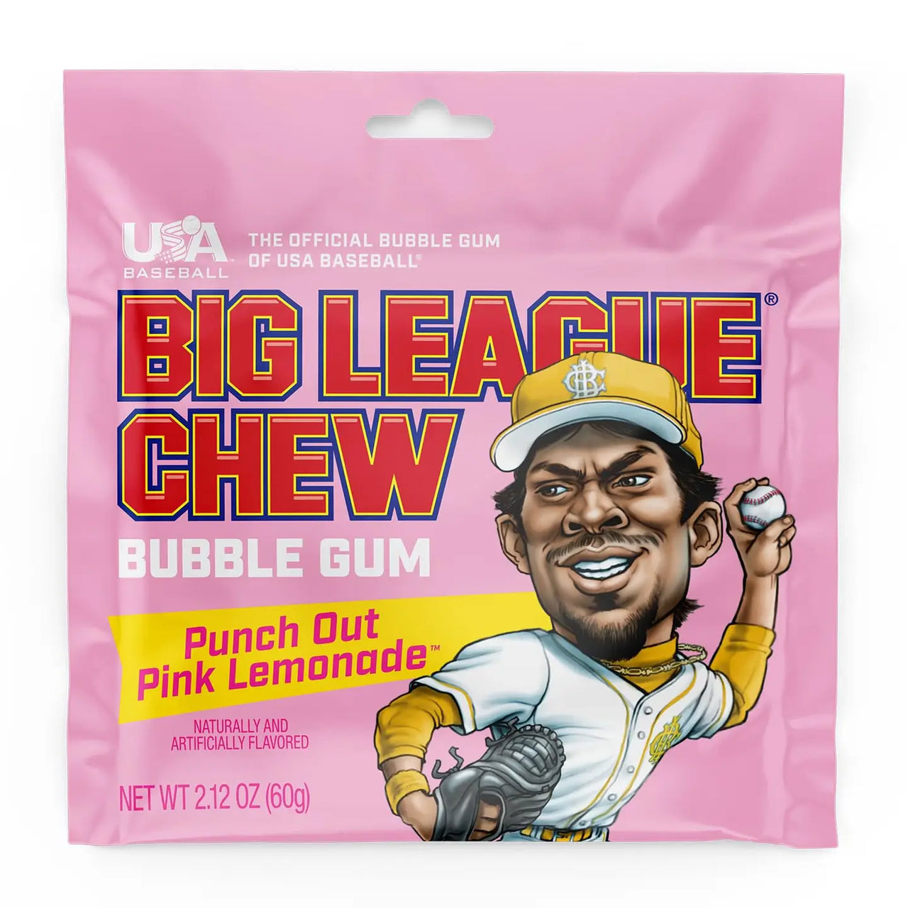 BIG LEAGUE CHEW GUM PUNCH OUT PINK LEMONADE