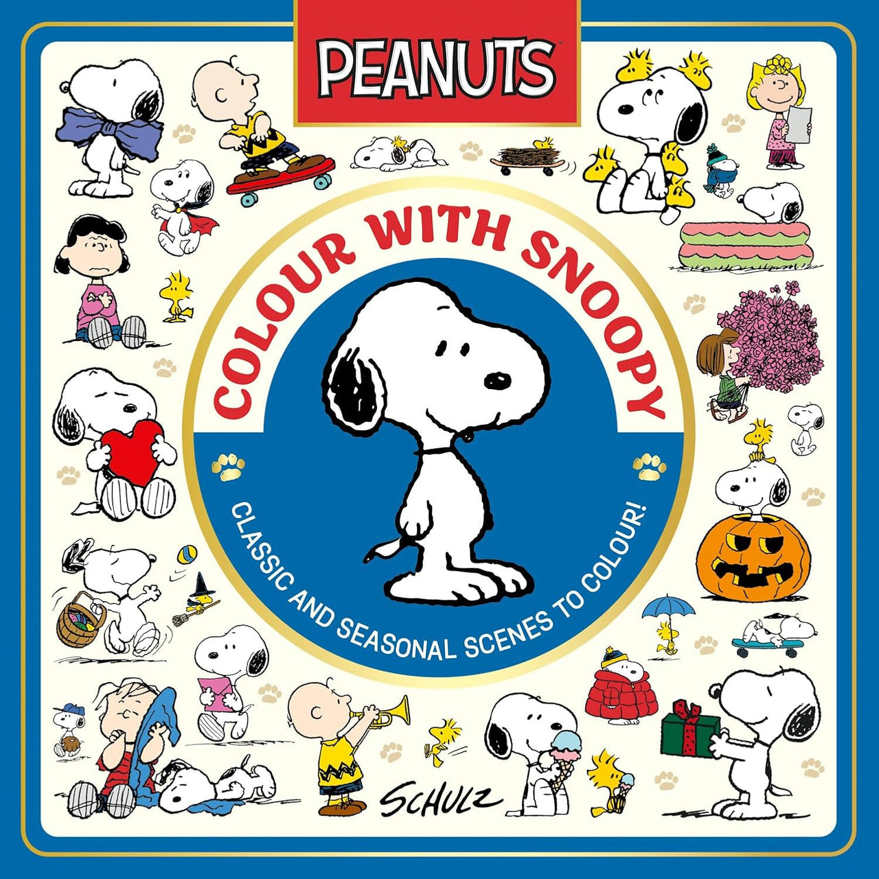 PEANUTS COLOUR WITH SNOOPY