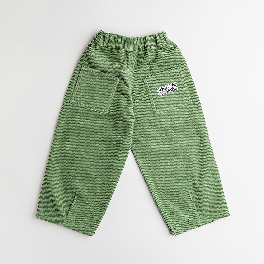 GARDENER WIDE LEG TROUSERS | GREEN BAY