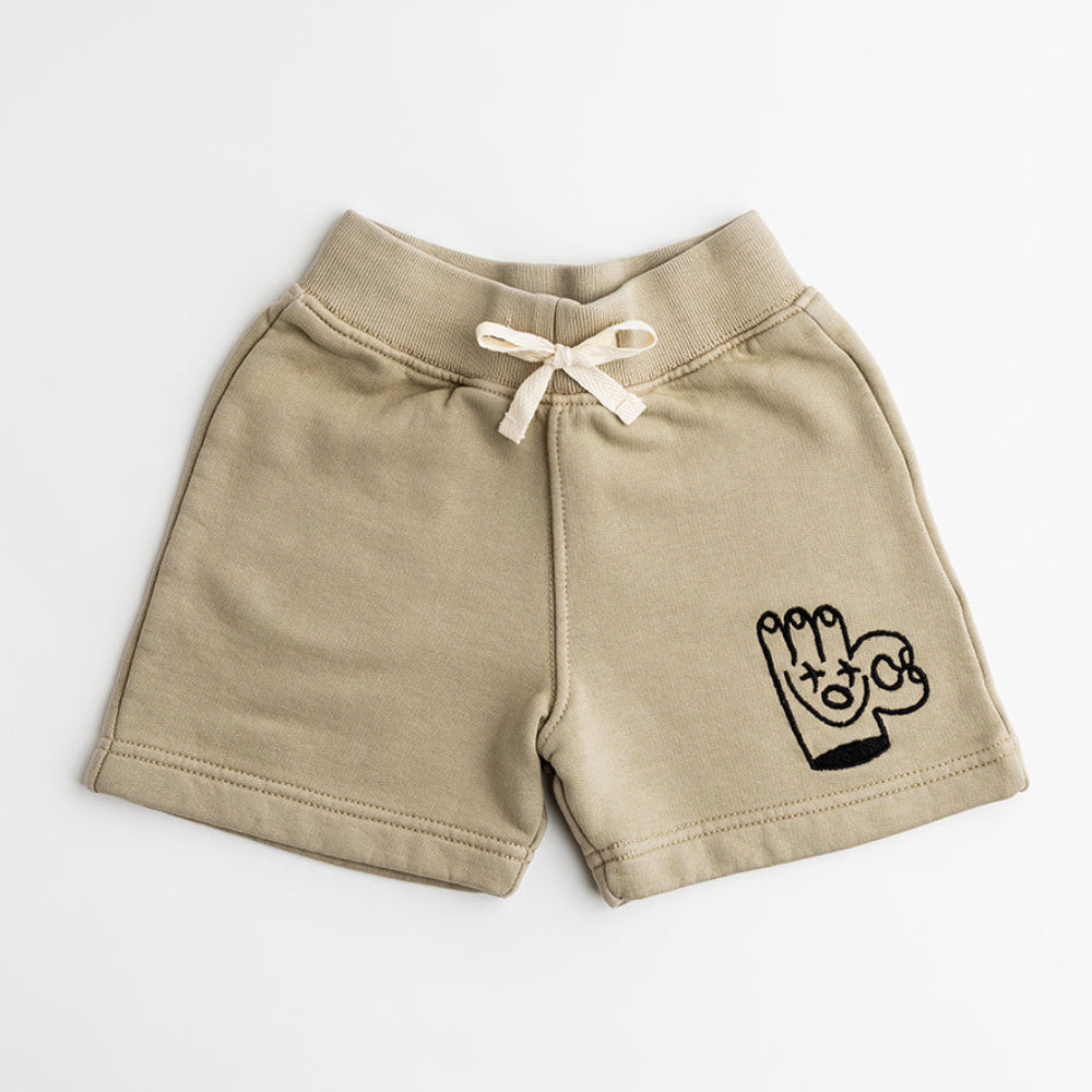 A OK SWEAT SHORT | CROCKERY