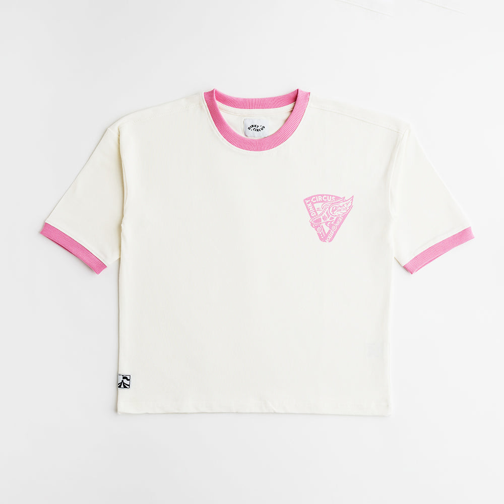 ROLLER NIGHT RINGER TEE | MARSHMALLOW