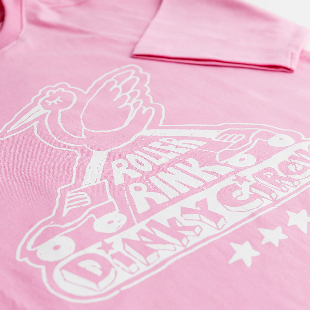 ROLLER RING TEE | PINK TAFFY