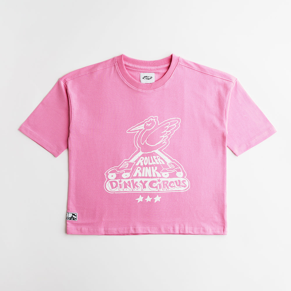 ROLLER RING TEE | PINK TAFFY