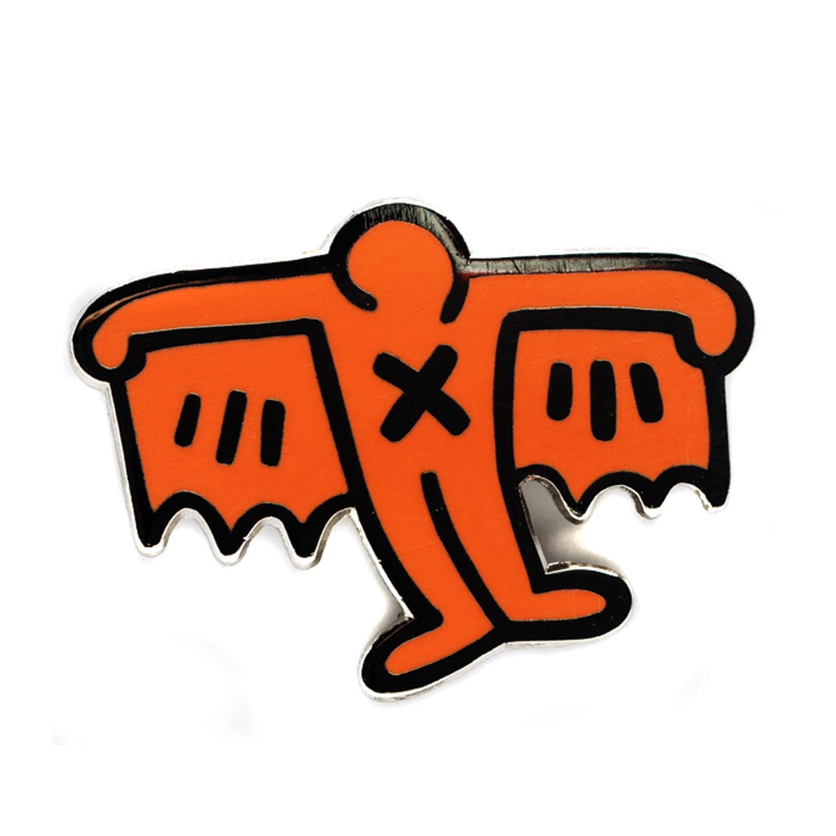 KEITH HARING BAT DEMON PIN