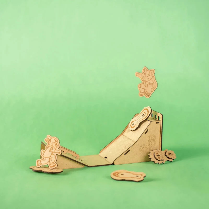 WOODEN SKATE PARK
